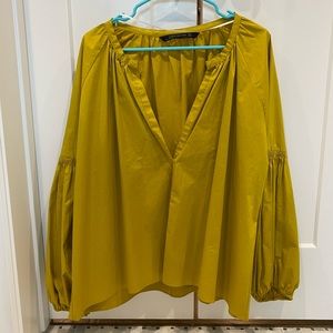 Like-new L, green Zara blouse